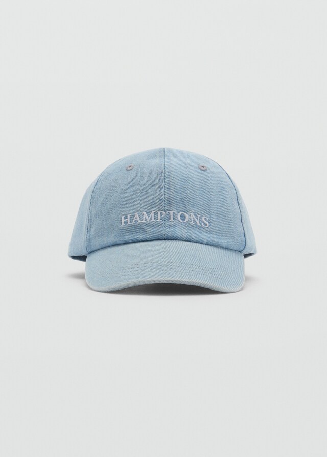 mango Gorra denim mensaje