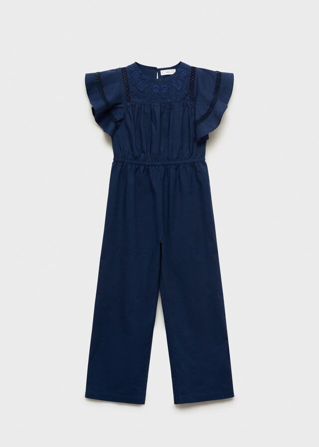 mango Mono largo bordado Superdescuento