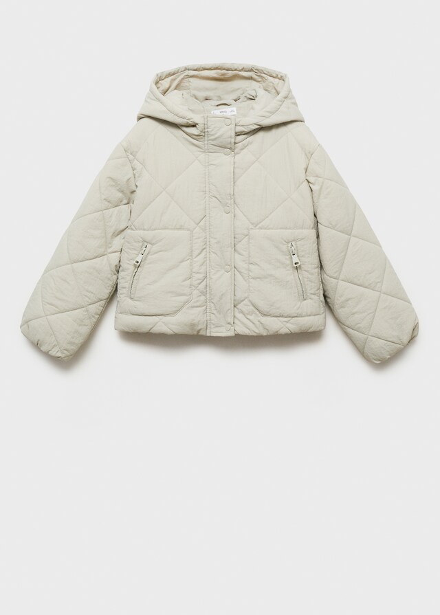 mango Anorak acolchado capucha Ahorra y exporta
