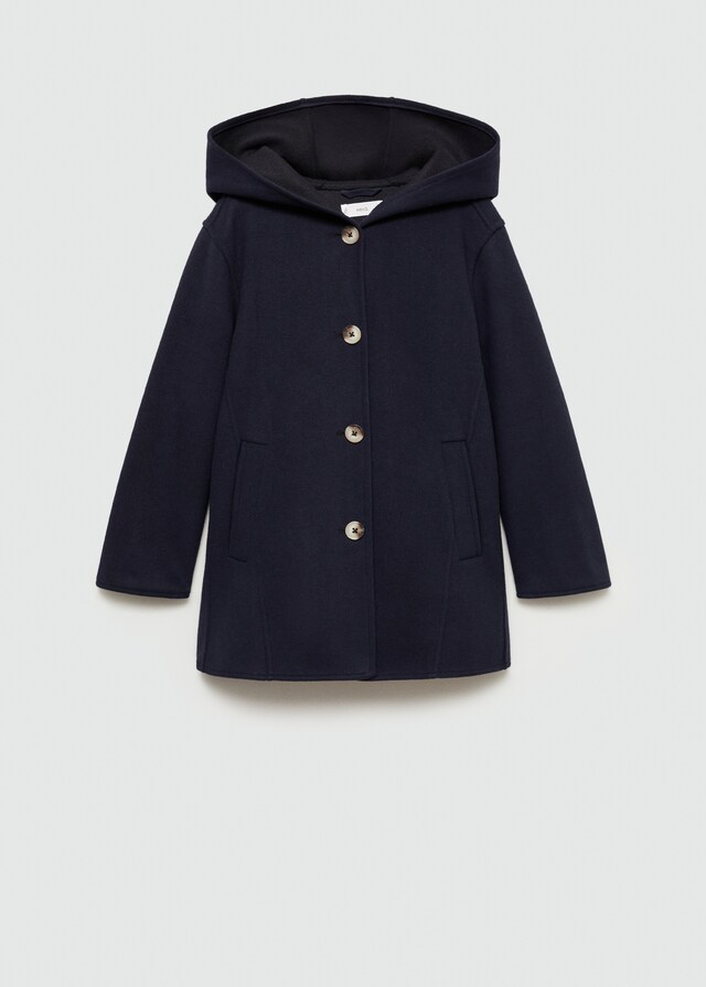 mango Abrigo capucha botones Oferta exclusiva