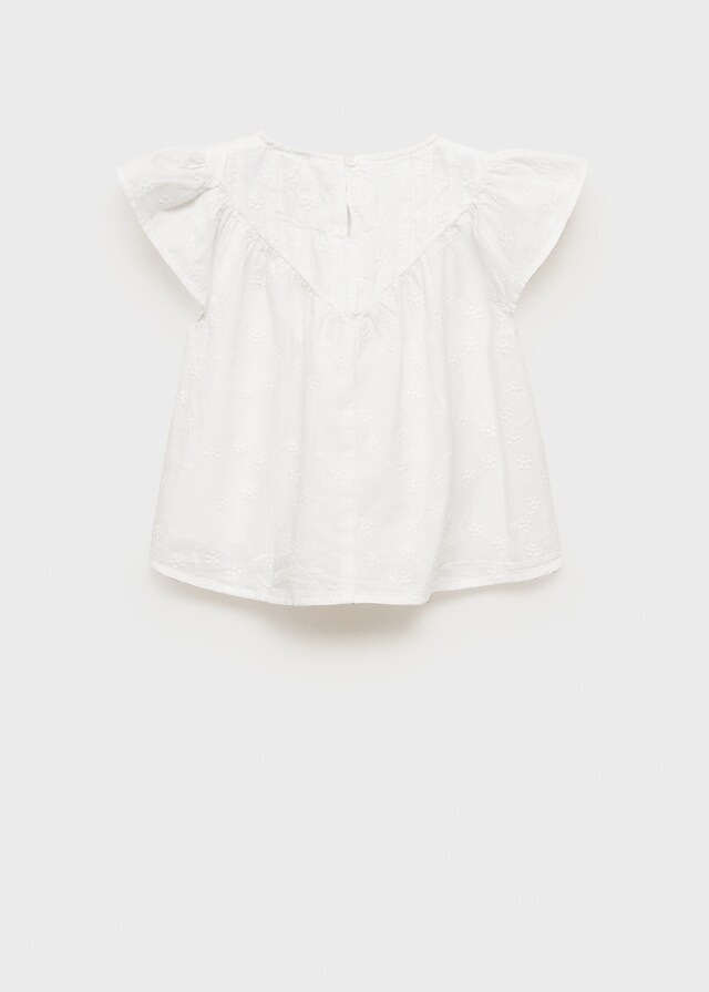mango Blusa algodón bordados Descuento por venta flash