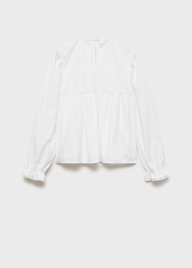 mango Blusa detalles bordados Ofertas de temporada