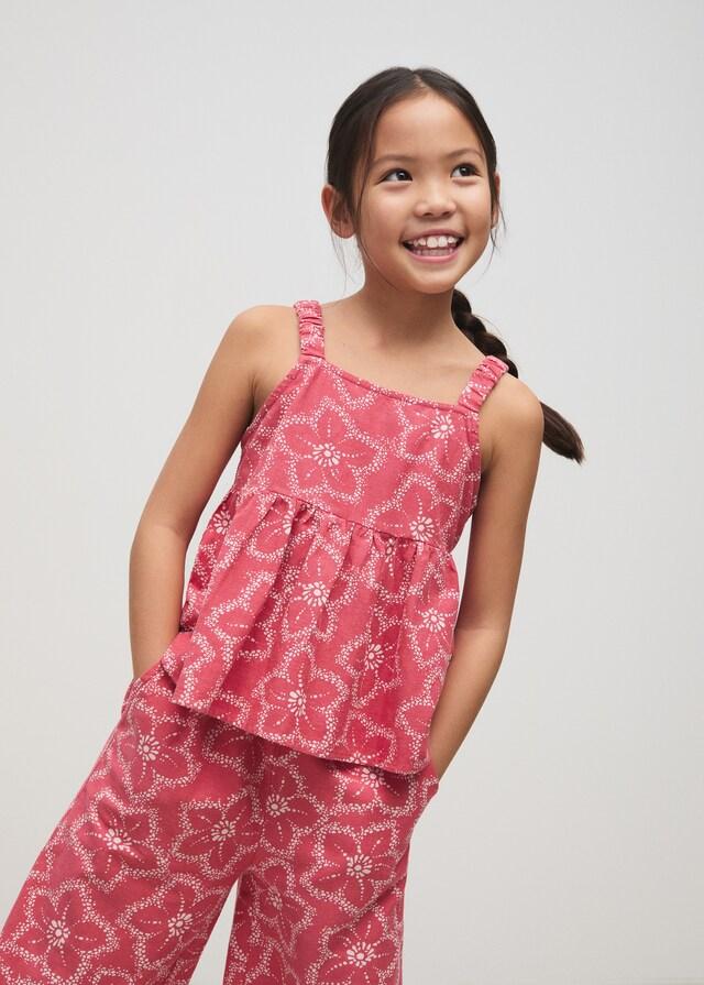 mango Blusa estampado floral Grandes ahorros