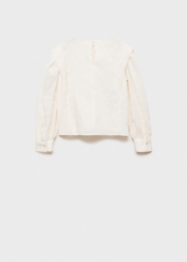 mango Blusa hilo metalizado 2025