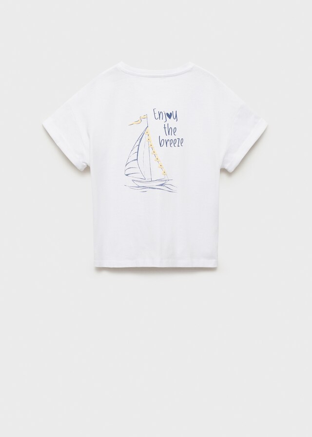 mango Camiseta estampada nudo Outlet