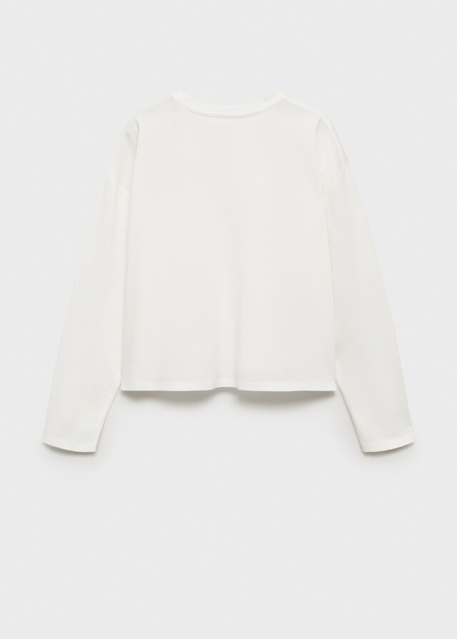 mango Camiseta detalles bordados Outlet online