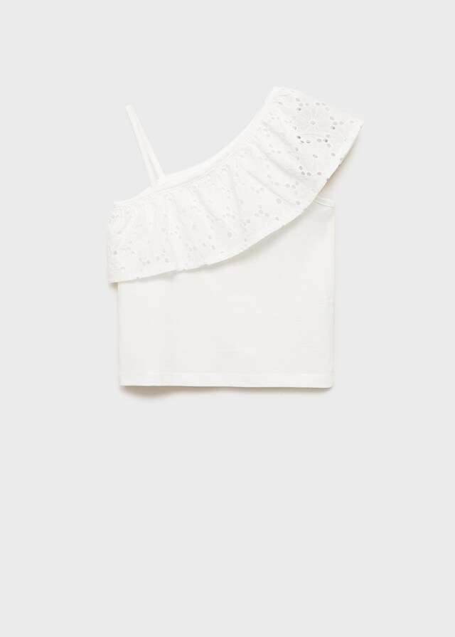 mango Camiseta asimétrica volante Ofertas
