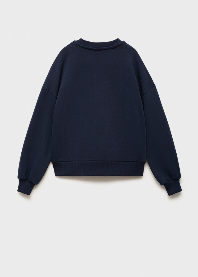 mango Sudadera algodón flores bordadas Rebajas de fábrica