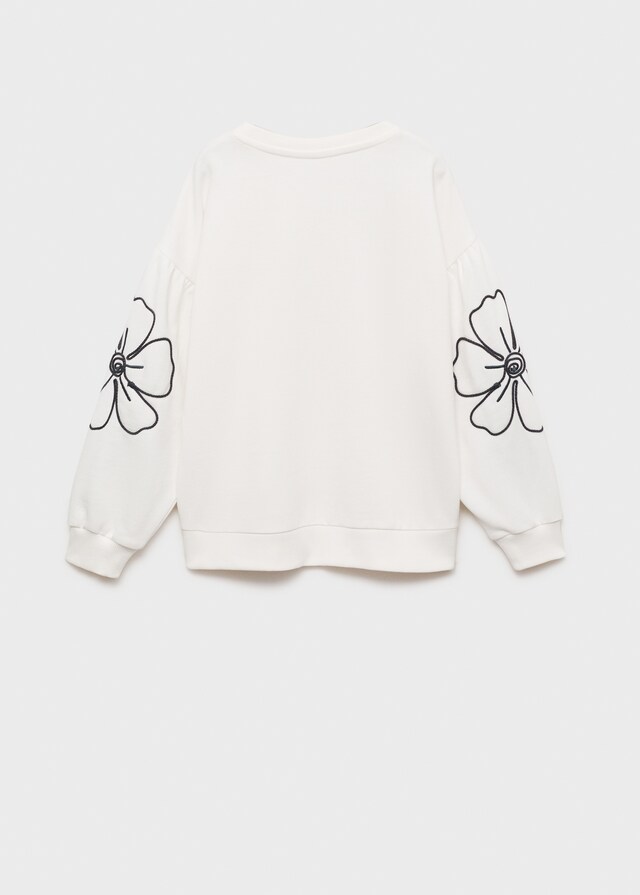 mango Sudadera bordado floral Descuento