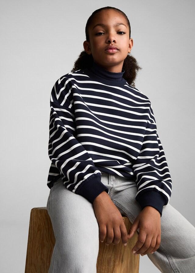 mango Sudadera algodón rayas Tienda