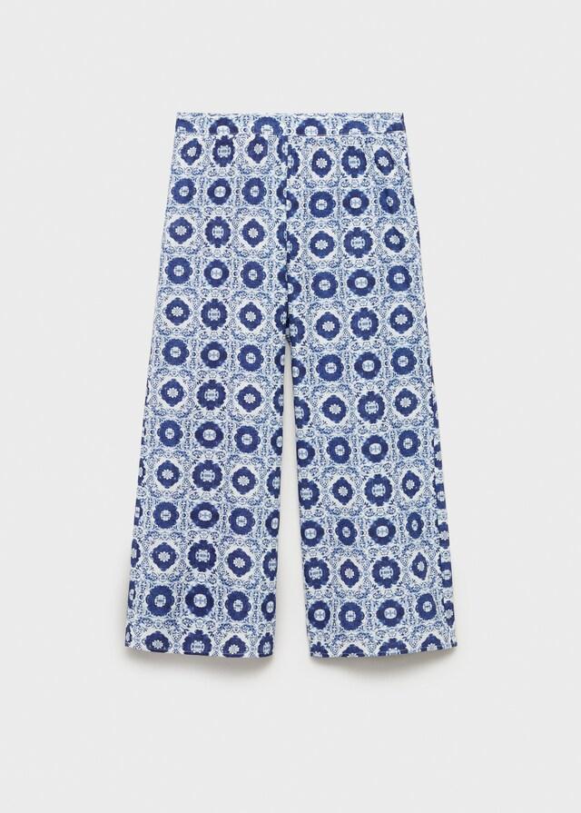 mango Pantalón recto estampado Envío gratis