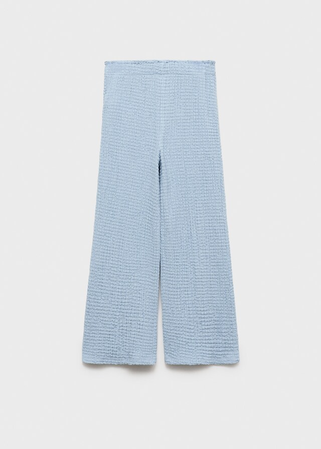 mango Pantalón culotte textura Oferta especial
