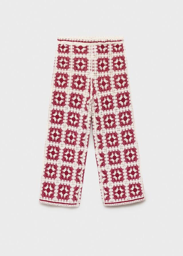 mango Pantalón crochet