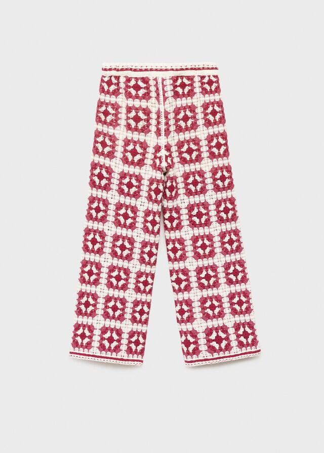 mango Pantalón crochet Envío gratis