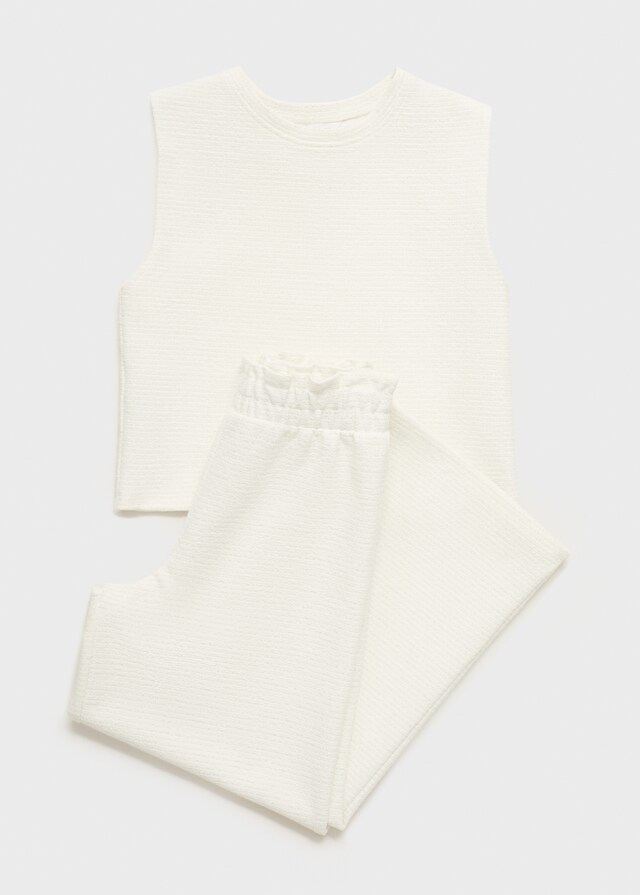 mango Pantalón recto textura COMPRAR AHORA
