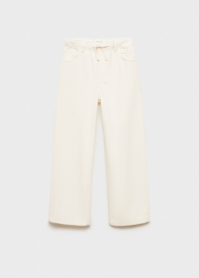 mango Jeans wideleg cordón ajustable Promoción por tiempo limitado