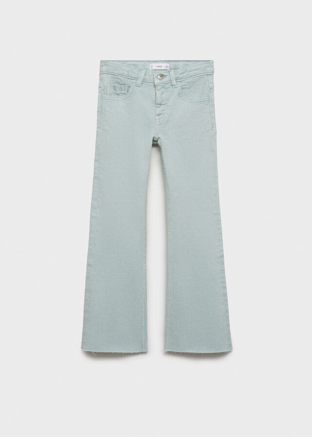 mango Jeans flare bajo deshilachado Oferta especial de fábrica