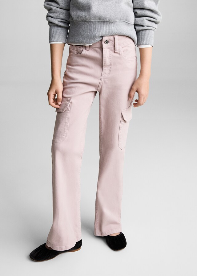 mango Jeans flare cargo