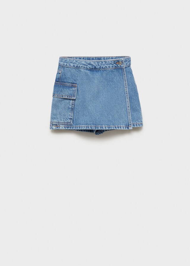 mango Falda pantalón vaquera Grandes descuentos