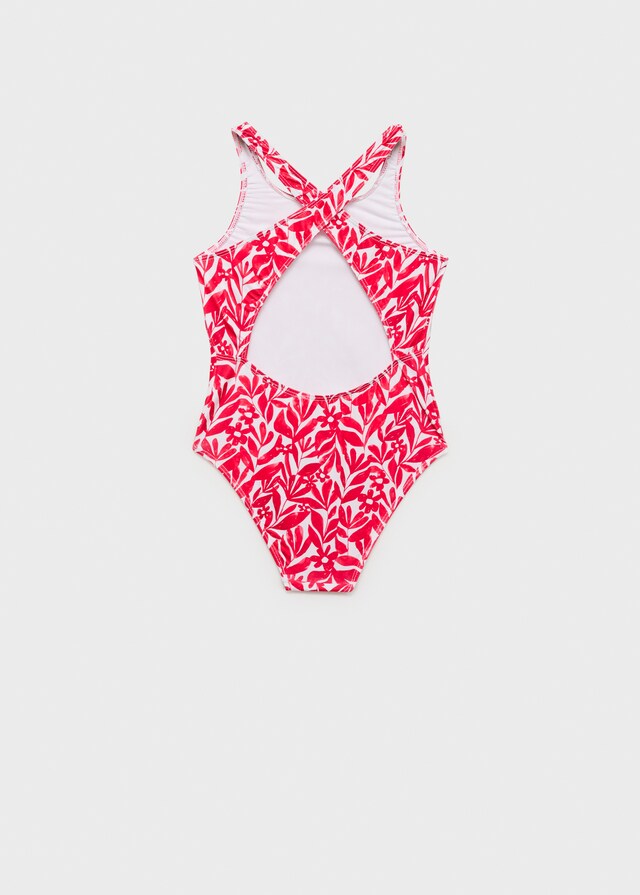 mango Bañador estampado espalda cruzada Ofertas especiales