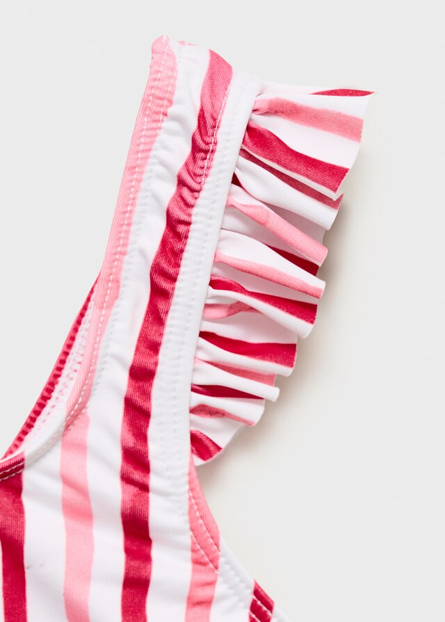 mango Bikini rayas volante En línea