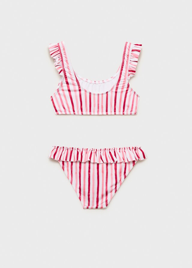 mango Bikini rayas volante En línea