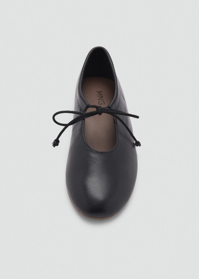 mango Bailarina piel lazo Outlet online