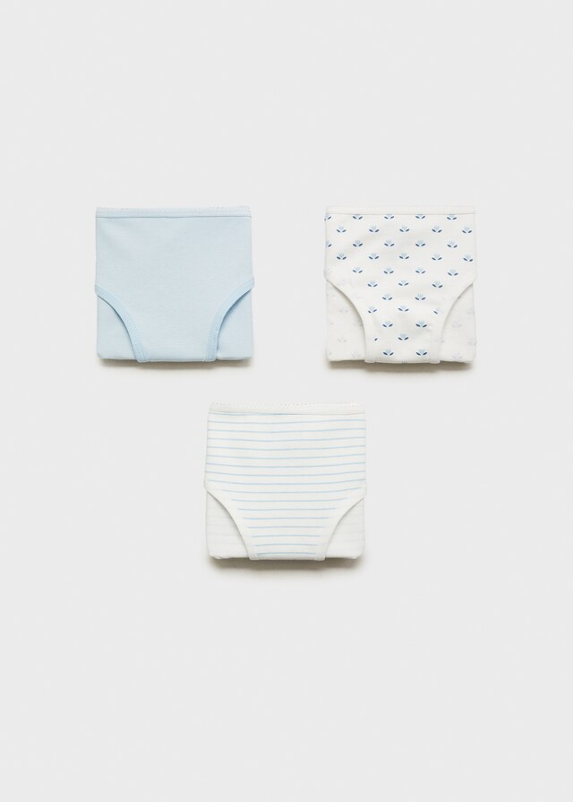 mango Pack 3 braguitas estampadas algodón