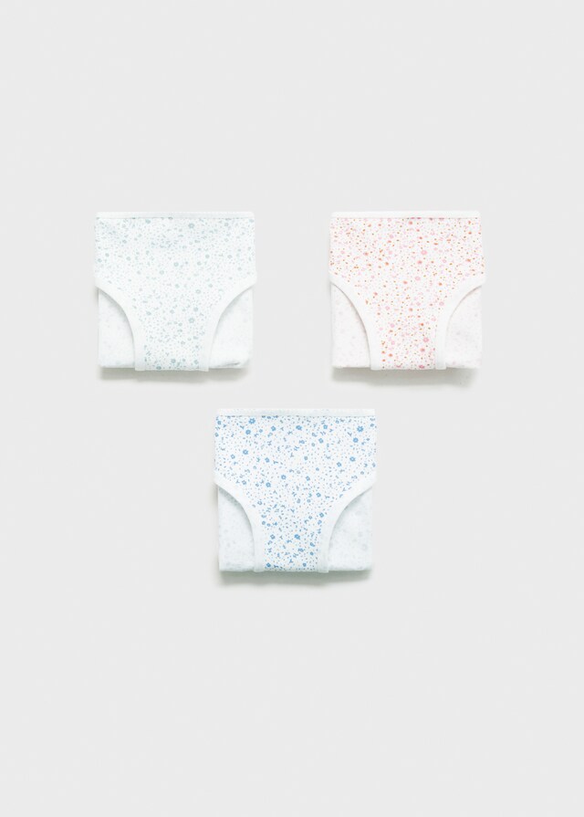 mango Pack 3 braguitas estampadas algodón