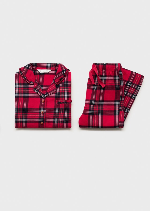 mango Pijama dos piezas largo cuadros ÚLTIMAS EDICIONES