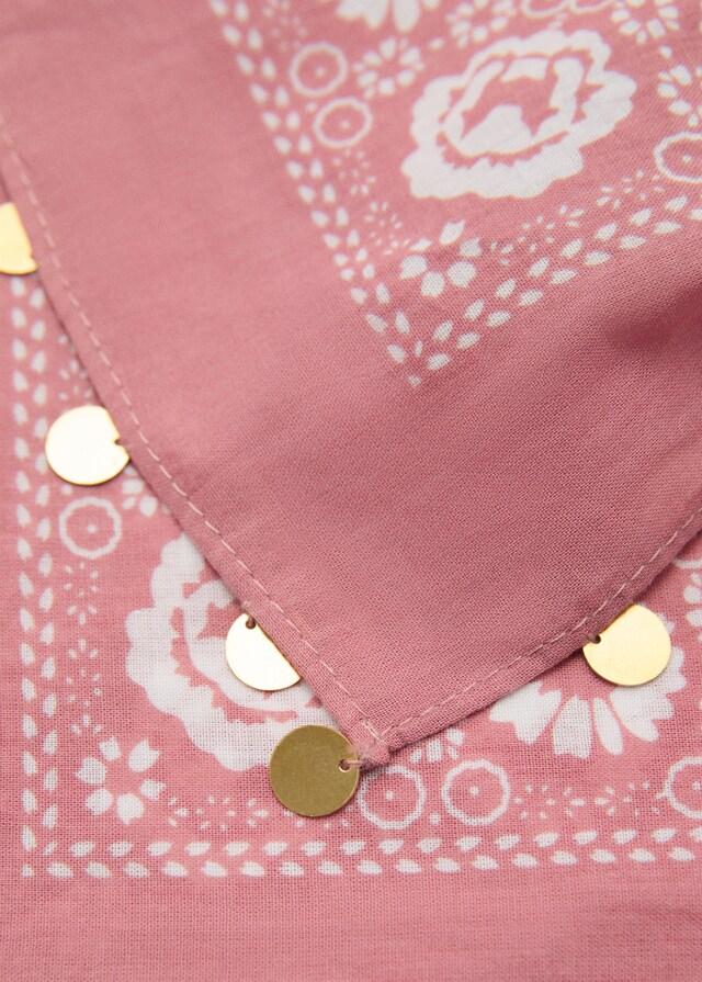 mango Pañuelo estampado cuadros Oferta exclusiva