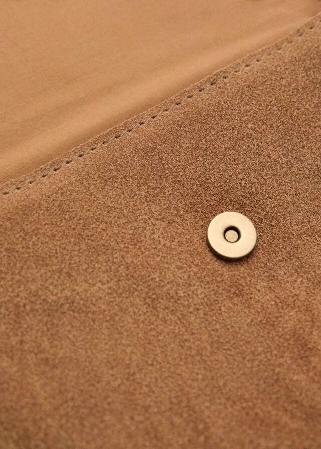 mango Bolso piel flecos Precio ultrabajo