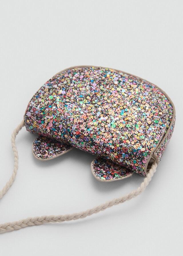 mango Bolso purpurina Outlet