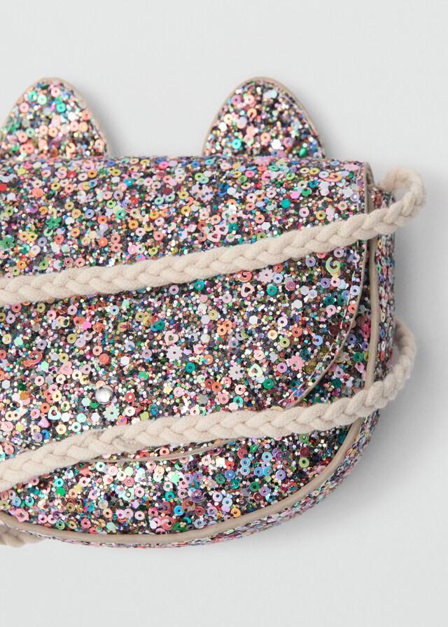 mango Bolso purpurina Outlet