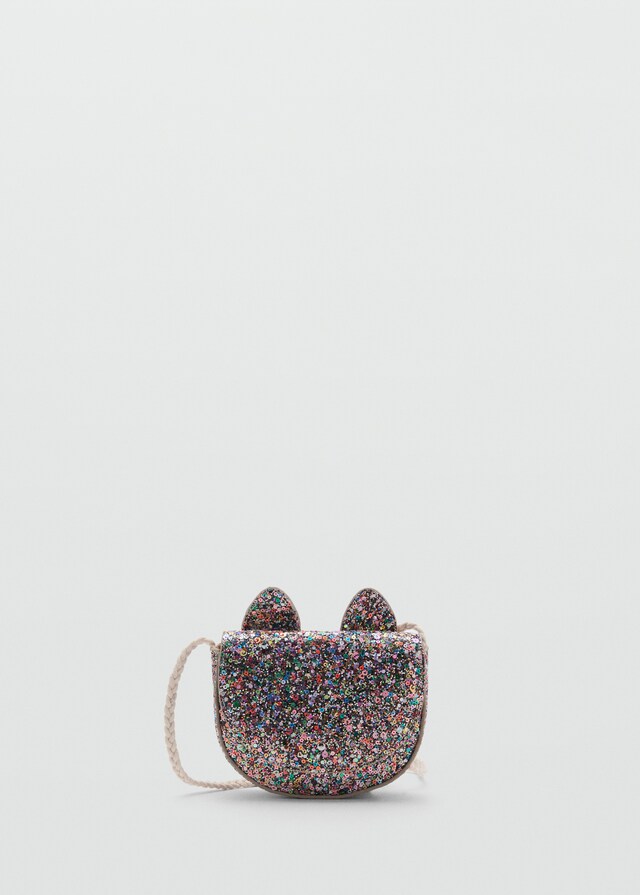 mango Bolso purpurina Outlet