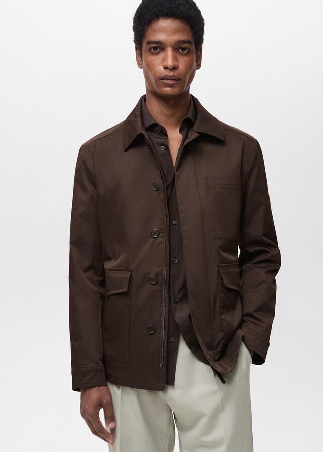 mango Chaqueta algodón water repellent