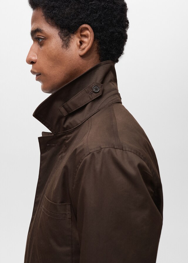 mango Chaqueta algodón water repellent Gran oferta