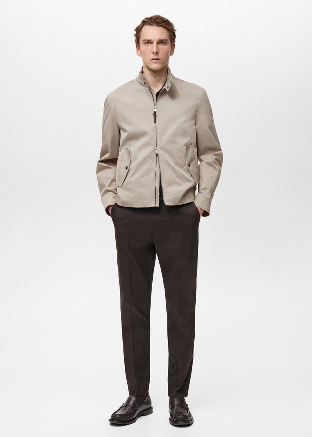mango Cazadora algodón water repellent Rebajas de fábrica