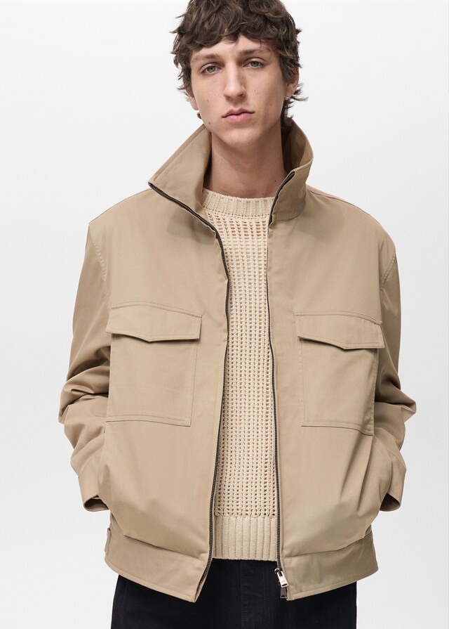 mango Cazadora algodón relaxed fit
