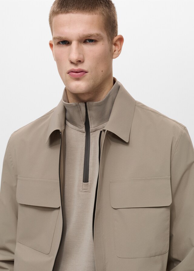 mango Chaqueta water repellent bolsillos Tienda