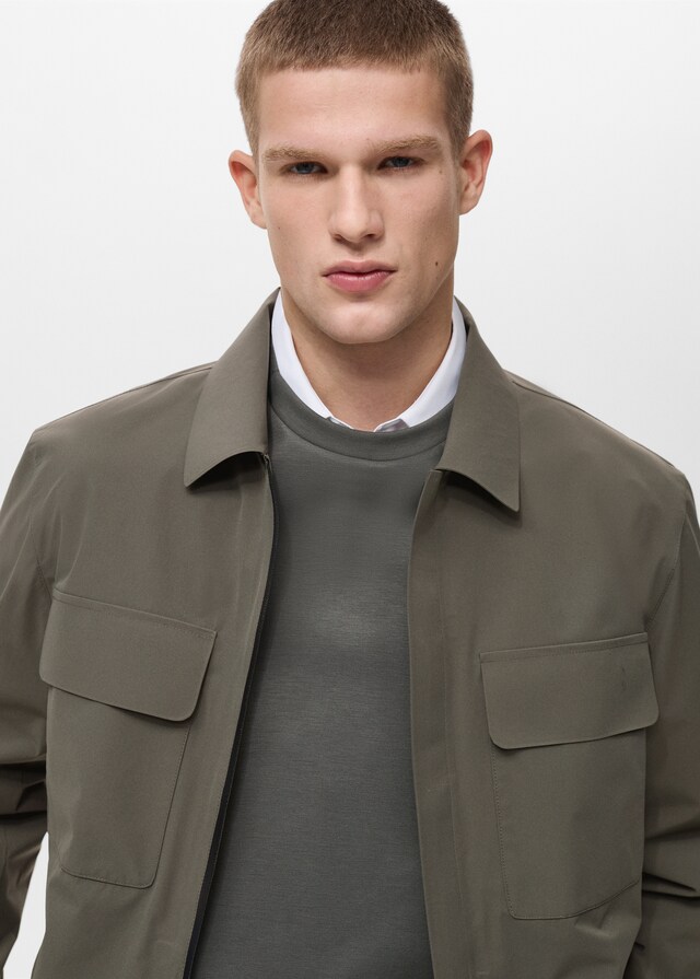 mango Chaqueta water repellent bolsillos Tienda