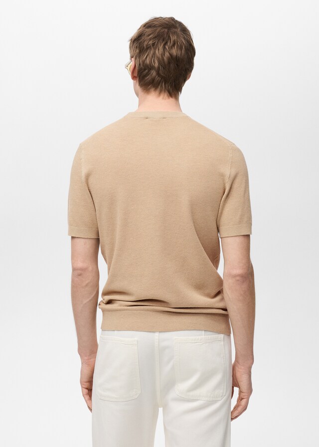 mango Camiseta punto fino algodón ÚLTIMAS EDICIONES