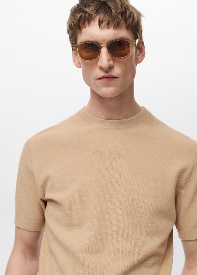 mango Camiseta punto fino algodón ÚLTIMAS EDICIONES