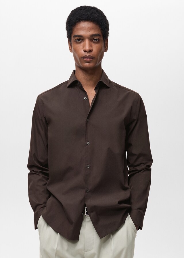 mango Camisa regular fit 100% algodón