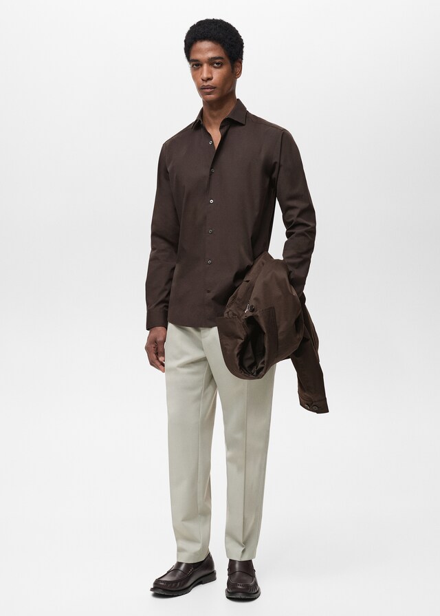 mango Camisa regular fit 100% algodón Solo hoy