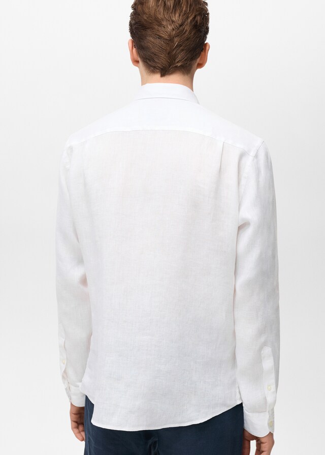 mango Camisa 100% lino regular fit Oferta especial de fábrica