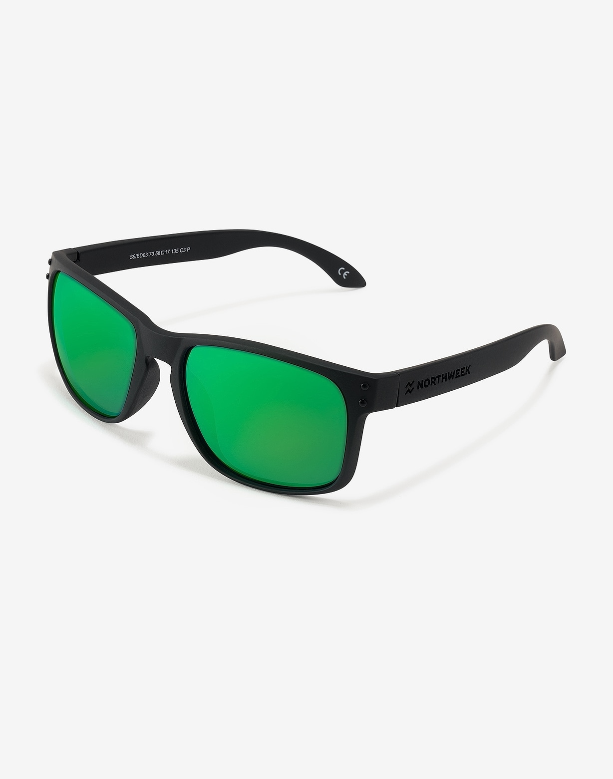 northweek BOLD MATTE BLACK - GREEN POLARIZED Último día