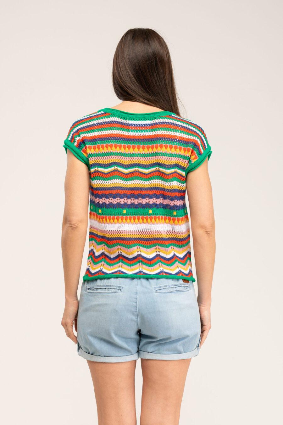 peace&love by calao JERSEY RAYAS CROCHET Rebajas top