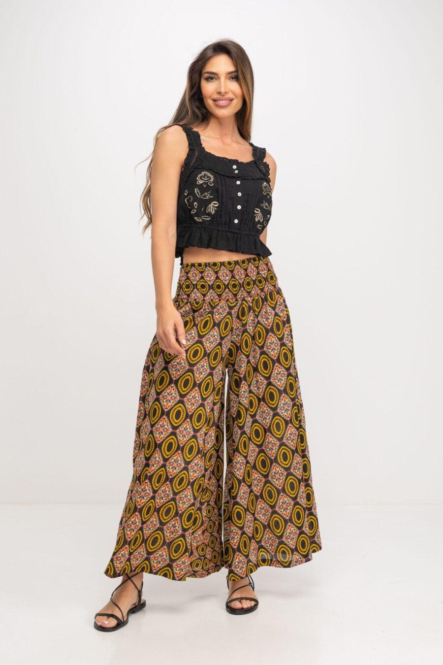 peace&love by calao TOP CROPPED DE TEJIDO ALGODON