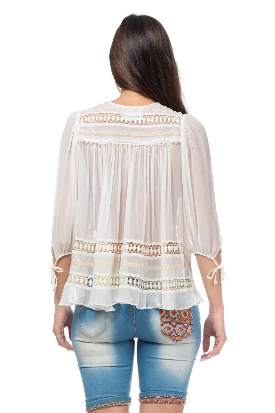 peace&love by calao BLUSA LISA CON MANGA AL CODO 2025